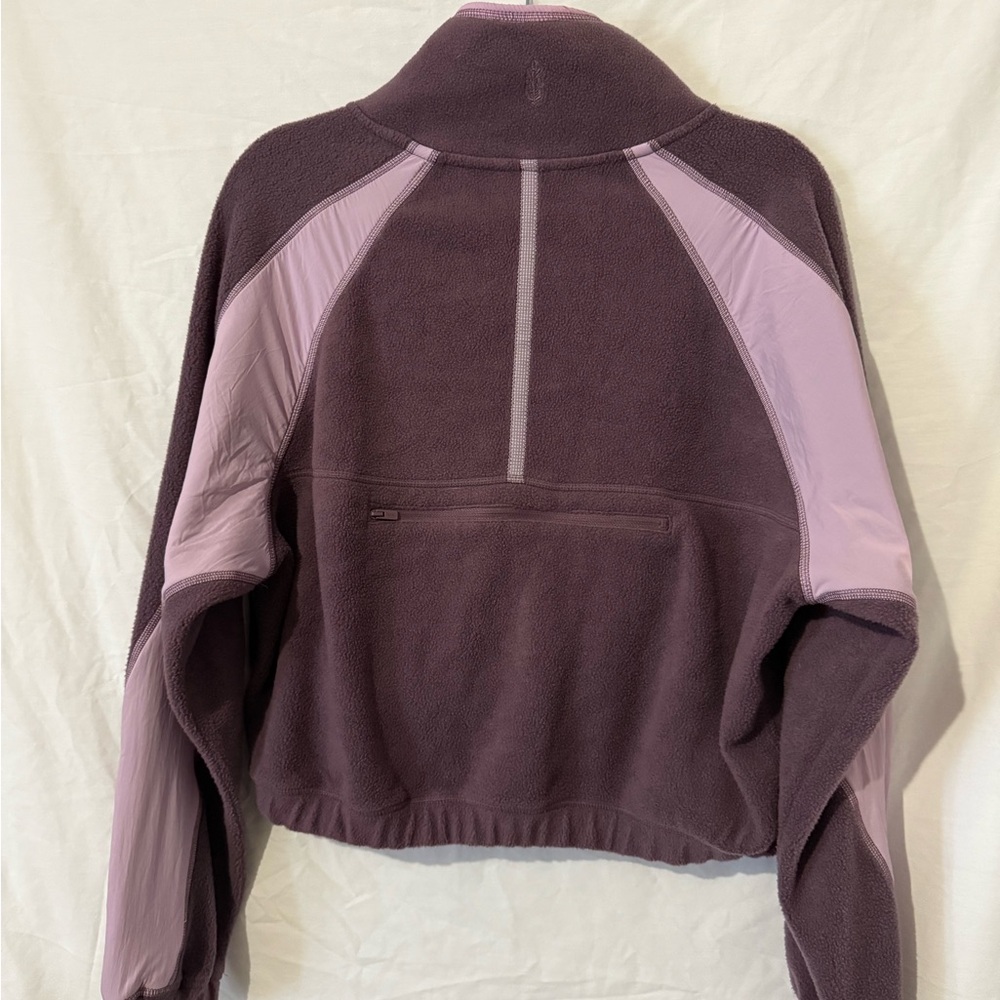 Women's Purple Fleece Jacket - Picture 2 of 4